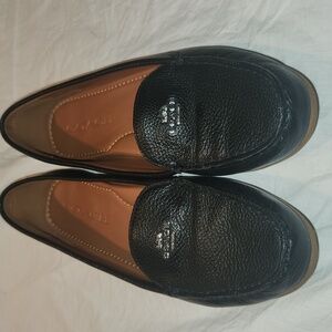 Coach Black Leather Loafers